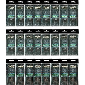 24 Pack Sabiki Rigs | 8 Size #4, 8 Size #6, and 8 Size #8 Bait Rigs | Green Fishing Beads High Carbon Saltwater Hooks