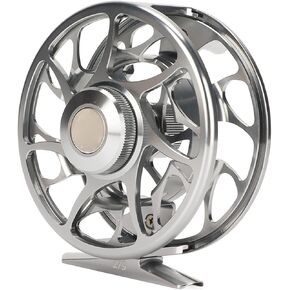 Fly Fishing Reel Aluminum Alloy CNC Machined Fly Fishing Reel 1:1 Speed Ratio for Freshwater Saltwater, Prevesselok1q42x9ge