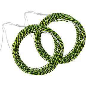 Goture Tenkara Line 2 PCS Fishing Tapered Float Polyester Line Furled Braided Tippet Ring Fly Line 12ft/3.6m Lengths 3 Colors with Yellow&Black/Gold/Orange&Black in Kuwait