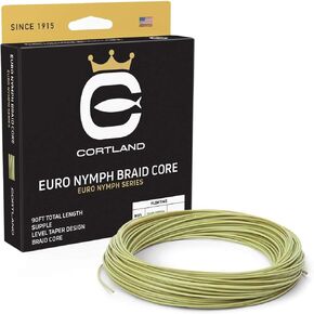Cortland Euro Nymph Braid Core Fly Line (Level .022) Sage Green