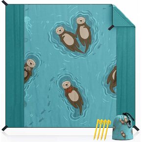 BeeGreen Waterproof-Blanket-Beach-Gifts-for-Picnic-Vacation-Essentials - Sandproof Beach Accessories Must Haves for Outdoor Gear Extra Large Beach Mat for Hawaii Hiking Adults Pocket Blanket
