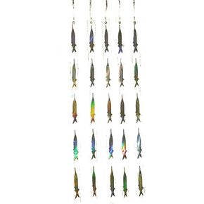 EatMyTackle Ballyhoo Teaser Strips - 5 Reflective Bait Fish Teasers (5 Pack)