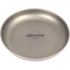 Ti Camping Plate, Lightweight Plate for Hiking, Backpacking, Small, Silver