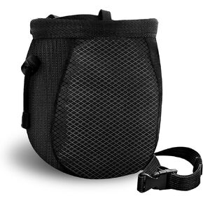 Climbing Chalk Bag - Adjustable Black Chalk Bag for Rock Climbing Equipment