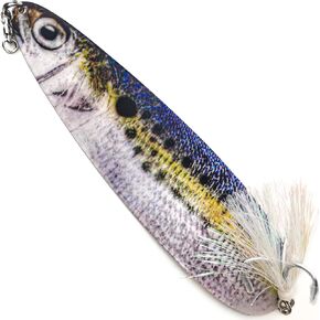 Magnum Flutter Spoon Fishing Spoon Lures, Large Saltwater Flutter Spoons Fishing Lure for Striped Bass, Salmon, Walleye, Big Trolling Spoons Striper Spoons Bait for Saltwater Freshwater