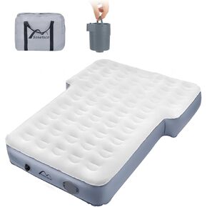 SUV Air Mattress Camping Bed with Wireless Air Pump(2024 Newest Upgraded), 10inch Air Mattress for Jeep Wrangler JK JKU JL JLU Unlimited 4 Door Ford Bronco Subaru Forester and Fits Most SUVs