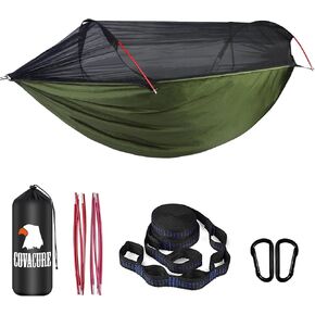 COVACURE Camping Hammock - Lightweight Double Hammock, Hammock Tent, Portable Hammocks for Indoor, Outdoor, Hiking, Camping, Backpacking, Travel, Backyard, Beach