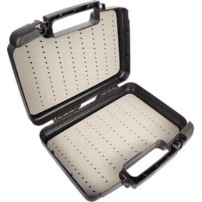 Streamer Fly Box Click Lock Large Streamer Flies Storage Fishing Tackle Box Boat Box Foam Fishing Trays(M)