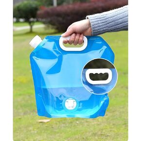 WaterStorageCube BPA Free Collapsible Water Container with Spigot, Camping Water Storage Carrier Jug