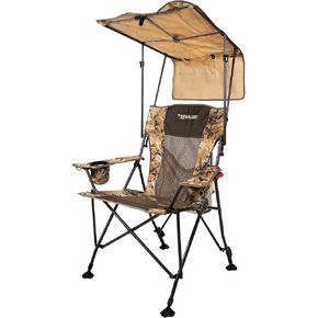 Momarsh | Lightweight Dove Chair with Adjustable Shade Canopy and Carry Bag | Full Size Collapsible Chair for Hunting, Camping, Waterfowl & More