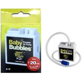 Marine Metal B-18 Baby Bubbles Portable Live Bait Aerator, Water Resistant Air Pump, Compact & Battery Powered (3 gal) in Kuwait