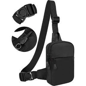 Mini Sling Bag for Men, Waterproof Small Crossbody Bag Lightweight Everyday Carry Chest Bag for Travel Walk Sport