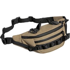 CamGo Tactical Fanny Pack for Men Women Military Waist Bag Molle Utility Hip Belt Pouch Crossbody Bags Bumbag for Cycling Hiking Walking Fishing Army Green