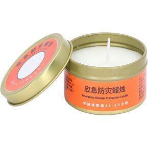 Survival Candle, 26-30 Hours Emergency Candle Long Burning, Slow Burning Candles, Long Lasting Candles, Long Burning Candles for Power Outages, for Home Office Hiking Camping