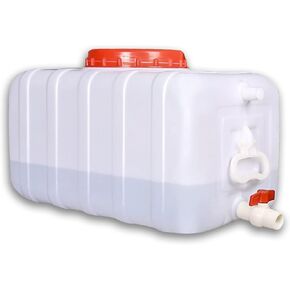 Large Plastic Water Storage Tanks Emergency Water Storage 50L/80L/110L/200L Camping & Hiking Water Storage Water Container Multifunctional Water Tank(Size:50L/13.2gallon)
