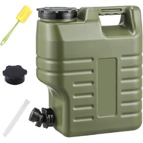 إبريق ماء للتخييم سعة 3.2 جالون، حاوية مياه للتخييم باللون الأخضر مع حنفية، خزان مياه محمول للتنزه في الهواء الطلق ومستلزمات الطوارئ للنزهات، خالية من مادة BPA in Kuwait