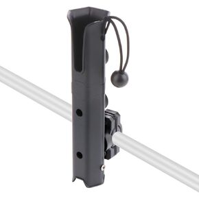 Adjustable Fishing Rod Holder, Pole inserter for Boat Yacht Kayak Fishing, Spinning Plastic, Black