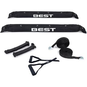Best Marine and Outdoors Soft Roof Rack Pads, Premium Kayak Roof Racks for Canoes, SUP Paddle Boards & Surfboards, Luggage Carrier for Cars without Crossbars
