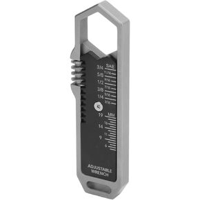 EDC Adjustable Wrench, 3/16 To 3/4 Inch 5 To 19mm Adjustable Wrench Multitool, EDC Gadget with Detachable Pocket Clip & Finger Adjustment
