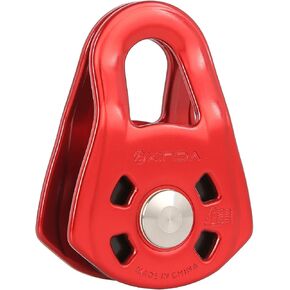 23kN Micro Pulley CE UIAA Certified - Side Plates Swing Pulley with Ball Bearing, Prusik Minding Pulley for Climbing, Rescue, Lifting, Hitch Tending, Zipline