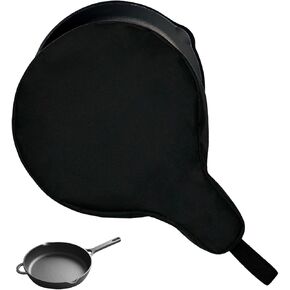 Cast Iron Camping Skillet Bag for 8'' 10'' 12'' Skillets, Skillet Pan Storage Bag Water Resistant Frying Pan Bag with Hanging Loop, Lightweight Skillet Bag for Camping Outdoors,1pcs