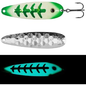 Moonshine Trolling Spoon Green Jeans (5")