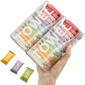 Disposable Compressed Towels, Portable Compressed Towel Tablets, 28Pcs Travel Wash Cloth, Thicker Super Absorbent Wash Cloths for Travel, Face Towel Ideal for Outdoor Camping Hiking