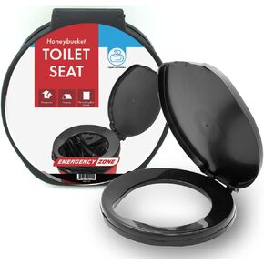 Emergency Zone Honey Bucket Style Toilet Seat for 5 Gallon Bucket | Portable Toilet for Camping, Hiking, Boating, or Emergencies for When Nature Calls - Individual Toilet Seat