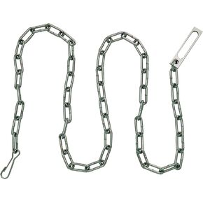 Peerless Handcuff Company Security Plated Chain with Oversize Pass-Through Link and Heavy Duty Snap at Either End (60-Inch)