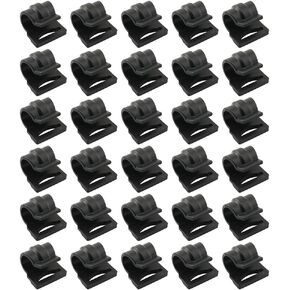 30PCS Tent Pole Clip C-Type Clamp Tent Multifunctional Hook Bracket Hook Suitable for Building Sunshades Large Canopies Outdoor Activities Pole Diameter 8.5-9.5mm (0.33-3/8)/16mm (0.63)