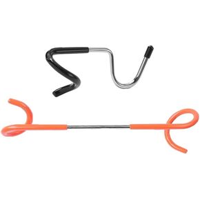 2 Pack Bird Feeder Hanger Pole Attachment Shelf Pole Hooks Stand Adapter for Tent Lamp Lantern Light Outdoor Birdfeeder Flower Pot Garage Camping Storage Organization