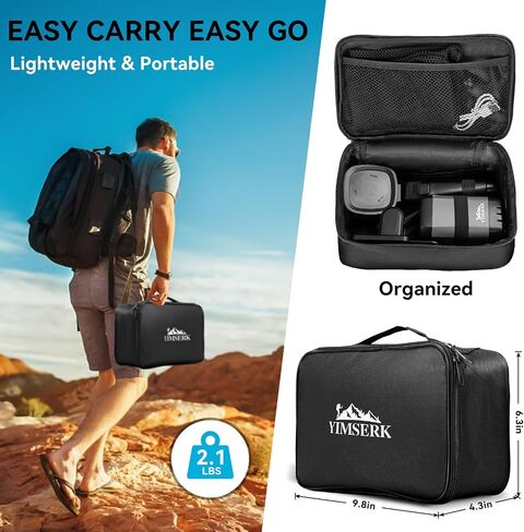 7800mAh Portable Shower for Camping, Rechargeable Electric Outdoor Shower Kit with Handbag, Filtered Shower Head, IPX7 Waterproof Shower Pump for Camp, Hiking, Car Washing, Pet Bath in Kuwait
