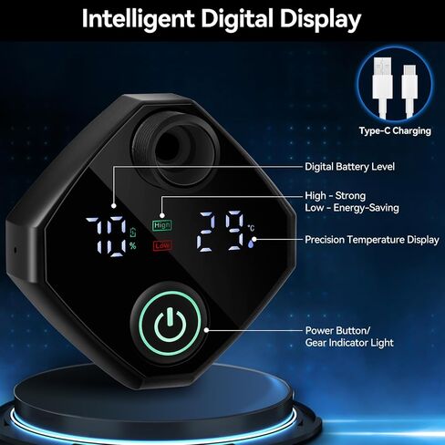 7800mAh Portable Shower for Camping, Rechargeable Electric Outdoor Shower Kit with Handbag, Filtered Shower Head, IPX7 Waterproof Shower Pump for Camp, Hiking, Car Washing, Pet Bath in Kuwait