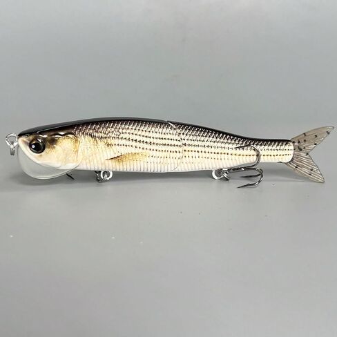 Topwater Artificial Bionic Wobbler Fishing Lure, 5.5in/1.02oz Slow Sinking Simulation Multi Jointed Hard Bait, Fishing Accessories for Freshwater & Saltwater in Saudi Arabia