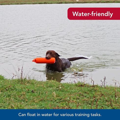 Water & Woods Canvas Dog Training Dummies by Coastal Pet - Improves Dog Hunting Skills - Durable Canvas Material - Safe Training Tool - Orange, 3" x 12" in Saudi Arabia