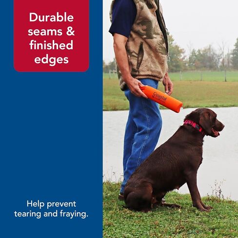 Water & Woods Canvas Dog Training Dummies by Coastal Pet - Improves Dog Hunting Skills - Durable Canvas Material - Safe Training Tool - Orange, 3" x 12" in Saudi Arabia