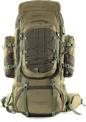 TriPole Walker Pro Rucksack for Trekking and Hiking (Olive Green, 60) in Saudi Arabia
