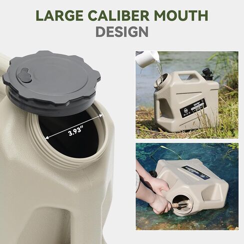 ZORMY 3.2 Gallon Camping Water Container with Spigot, Camping Water Jug, Portable Water Storage Container, BPA Free Large Emergency Water Storage for Camping, Vehicle, Car, Outdoor Hiking, Picnic in Saudi Arabia