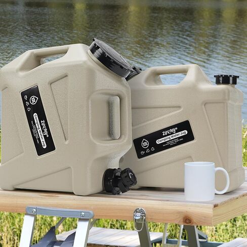 ZORMY 3.2 Gallon Camping Water Container with Spigot, Camping Water Jug, Portable Water Storage Container, BPA Free Large Emergency Water Storage for Camping, Vehicle, Car, Outdoor Hiking, Picnic in Saudi Arabia