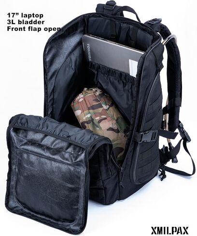 حقيبة ظهر تكتيكية MOLLE EDC Pack Bug Out Bag للمعدات التكتيكية والمشي لمسافات طويلة والتخييم والسفر والعمل in Saudi Arabia