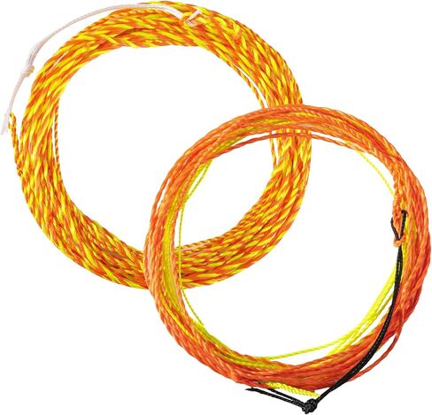 خط Goture Tenkara قطعتين لصيد الأسماك مدبب من البوليستر خط طائر مضفر ملفوف بطول 12 قدم/3.6 متر 3 ألوان مع الأصفر والأسود/الذهبي/البرتقالي والأسود in Saudi Arabia