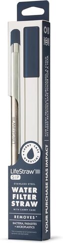 LifeStraw Sip – Reusable Stainless Steel Water Filter Drinking Straw in Saudi Arabia