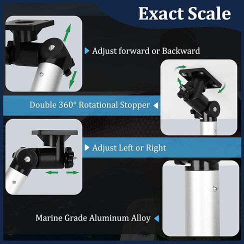 Boat Cutting Board 25.1" x 13", Bait Board/Fillet Table with Separate Tool Slots, 360° Adjustable Rod Holder Fishing Fillet Table with Scale, Extended Boat Fish Cleaning Table in Kuwait