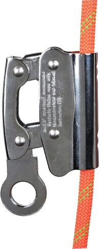 Climbing Rope Grab, Ascender Fall Protection Device Grip Clamp Self Locking Safety Protective Stop Descender Rappelling Gear for Roofing Rock Construction Mountaineering Tree Arborist Aerial Work in Saudi Arabia