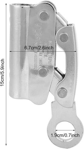 Climbing Rope Grab, Ascender Fall Protection Device Grip Clamp Self Locking Safety Protective Stop Descender Rappelling Gear for Roofing Rock Construction Mountaineering Tree Arborist Aerial Work in Saudi Arabia