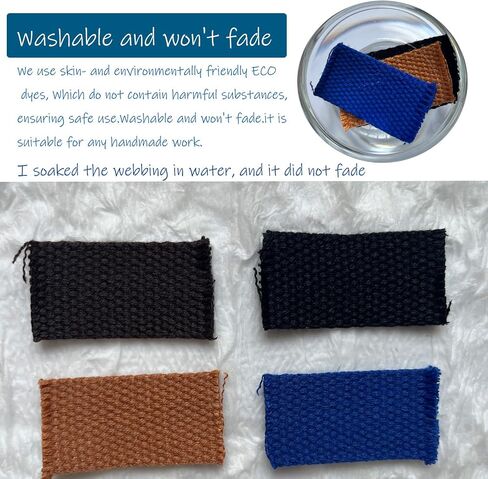 1 Inch Heavy Cotton Webbing 5.5~6 Yards Polyester Cotton Webbing Strap for Arts and DIY Crafts, Sewing Webbing Tote Canvas Bags Making Outdoor Accessories (Beige) in Saudi Arabia