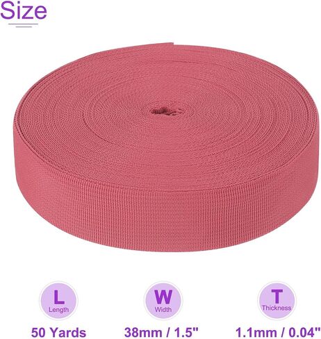 DMiotech Nylon Webbing Belt 10 Yard 25 Yard 50 Yard Length 1" 3/4" 2" 1-1/2" Width Nylon Straps for Sewing Luggage in Saudi Arabia