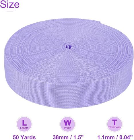 DMiotech Nylon Webbing Belt 10 Yard 25 Yard 50 Yard Length 1" 3/4" 2" 1-1/2" Width Nylon Straps for Sewing Luggage in Saudi Arabia