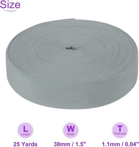 DMiotech Nylon Webbing Belt 10 Yard 25 Yard 50 Yard Length 1" 3/4" 2" 1-1/2" Width Nylon Straps for Sewing Luggage in Saudi Arabia