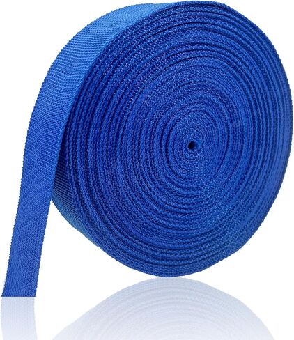 ZHFMILY Royal Blue 1 1/2 inch(38mm) Polyprorylene Webbing Straps 12 Yards Flat Wide Belting Webbing Handle Canvas Straps for Bags-Lawn Chair-Pet Collars-DIY Crafts #290, MS290 in Saudi Arabia